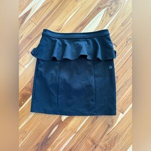 Black Ruffled Women's Skirt